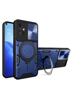 Buy SHIELD EGYPT For Samsung Galaxy M51 Armored Camera Shield Cover Camera Lend Protection, Built-in 360° (Blue) in Egypt