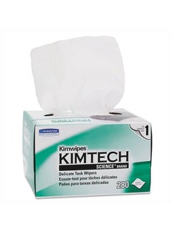 Buy Kimtech 34155 Kimwipes, Delicate Task Wipers, 1-Ply, 4 2/5 X 8 2/5, 280/Box in UAE