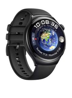 اشتري RW 32 watch 4 pro amoled round smart watch HD curved display with three set strap and wireless charger في مصر