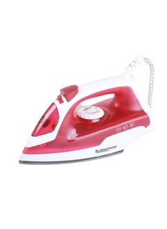 Buy Steam iron, ceramic soleplate, dry ironing function, spray and steam function, 1200 watts, Red in Saudi Arabia