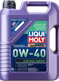 اشتري Liqui Moly Syntoil 0W40 Engine Oil 5Ltr في الامارات