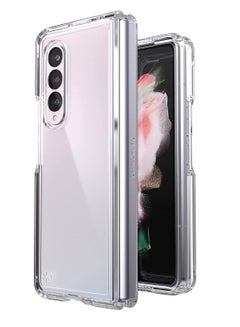 Buy Shockproof Designed for Samsung Galaxy Z Fold 3 Case, Non-Yellowing, Hard PC Slim Cases Cover for Samsung Z Fold3 5G, Crystal Clear in UAE