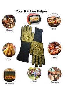 Buy High Temperature Heat Insulated Anti-Scald Gloves, for Microwave Oven and Grill in Egypt