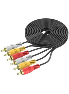Buy 6 Pin 3 RCA/M-3 Rca/M ts TCV3303N N/Plated Audio Video RCA Cable Multicolour in Saudi Arabia