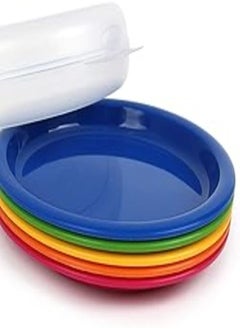 Buy LocknLock rainbow plate 5p set, Rainbow, HPP513 in Egypt