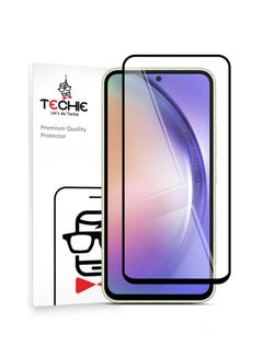 Buy Techie 5D Full Cover 9H Hardness HD Tempered Glass Screen Protector for Samsung Galaxy A54 - Anti-Scratch, Anti-Fingerprint, and Bubbles Free Technology in Saudi Arabia