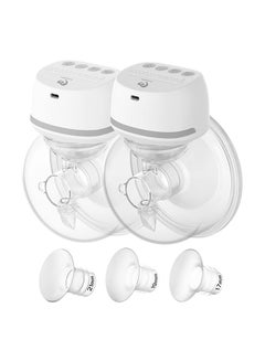 Buy BELLABABY Double Wearable Cordless Breast Pump White 2 Pumps in UAE