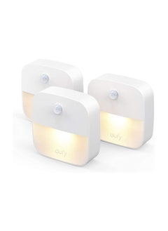 Buy Warm White LED, Motion Sensor, Bedroom, Bathroom, Kitchen, Hallway, Stairs, Energy Efficient, Compact, 3-Pack in Saudi Arabia