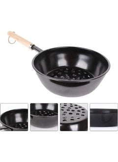 Buy Charcoal Pan with Wooden Handle-Large BBQ, Fire Starter, Coal Burner |  Starter Pan for BBQ and Incense in UAE