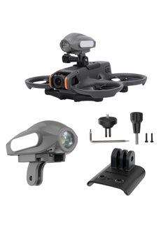 Buy For DJI Avata 2 Sunnylife Action Camera Holder Mount Drone Light Bracket Lamp (Black) in UAE