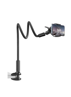 Buy Phone Mount Holder Flexible Long Arm 360 Adjustable Ball Head for Bed, Lazy Bracket Clamp Desk Stand in UAE