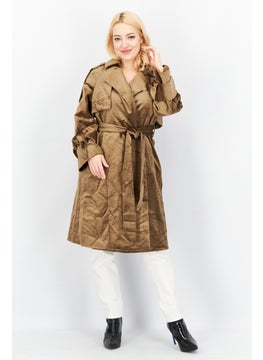 اشتري Women Politics Belted Trench Coat, Hemp Sand في الامارات