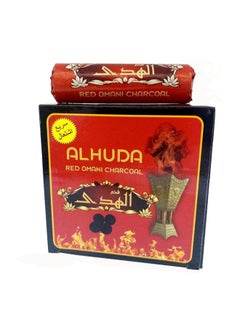 Buy Bakhoor Charcoal-Red Omani Charcoal lite Pack Of 8 Rolls Smart 80 Tablets 40 MM in UAE