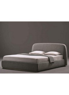 Buy MDF, Swedish Wood and Chanel Single Bed  100x200x115 cm  - Grey in Saudi Arabia