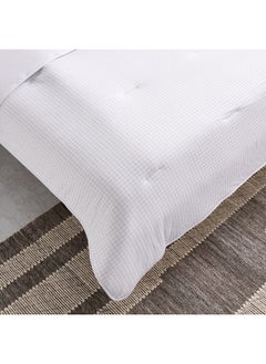 اشتري Ferum 3-Pieces Stripe Microfiber Jersey King Comforter Set 240 x 220 cm في الامارات