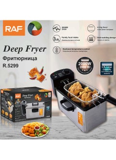 Buy Small Electric Deep Fryer for Home Use | Commercial Temperature-Controlled Fryer for Fries, Donuts, and Fried Snacks in Saudi Arabia