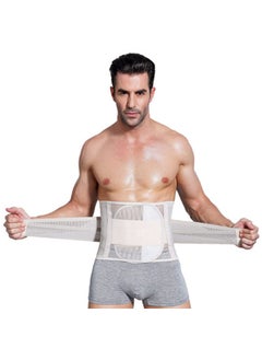 اشتري Neoprene Waist Trimmer Ab Belt for Men Waist Trainer Corset Slimming Body Shaper Workout Sauna Hot Sweat Band, XXL في السعودية