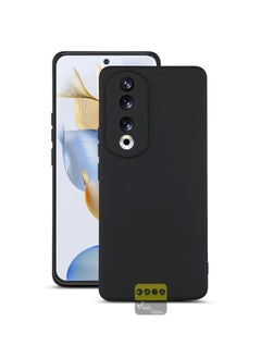 Buy Liquid Silicone Ultra Thin TPU Phone Case Cover For Honor 90 5G 2023 Black in Saudi Arabia