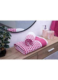 Buy Shyla Bath Towel 70x140cm-pink in UAE