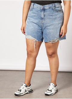 Buy Plus Size Denim Shorts in Saudi Arabia