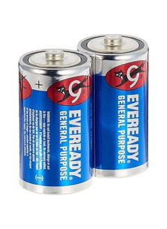 اشتري General Purpose D Carbon Zinc Battery 1.5V Pack of 2 في الامارات