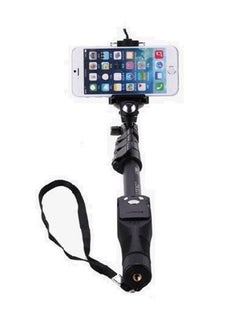 Buy Monopod Extendable Handheld Selfi Stick With Shutter Remote Black in Saudi Arabia