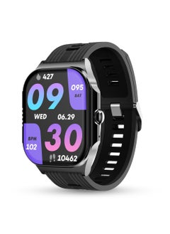 Buy Alive 1.99" Always on Amoled Display Smartwatch, Quick Notification, Magnetic Charging, IP67 Water Resistence, BT Calling, Health Suite, Multisport Mode, AI Voice Assistance, Jet Black in UAE