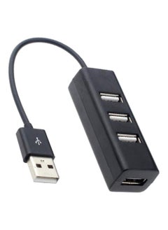 Buy 4-Port USB Hub Black in Saudi Arabia