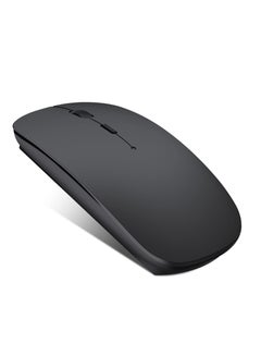 Buy Bluetooth Mouse, Rechargeable Wireless Mouse for MacBook Pro/Air/iPad/Laptop/PC/Mac/Computer, Black in Saudi Arabia