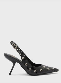 Buy Pointed Toe Eyelet Slingback Pumps in UAE