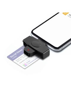 Buy Portable USB C CAC Smart Card Reader, Type C DOD Common Access Card Card Reader, Credit Card Reader Compatible with Android Phones/Mac Book/i Mac/Laptop/Tablet or Other Type C Devices Black in Saudi Arabia