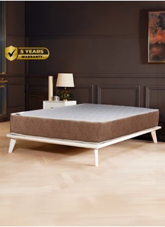 Buy Arena | Multi Layer Bed Mattress 12 Layers Thickness 24 cm Size Queen - 150x200 cm - Beige & White in Saudi Arabia