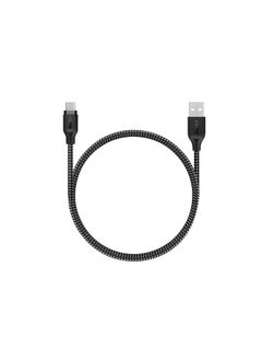 اشتري Braided USB-A to Micro USB Cable 1.2M 2.4A - Black في الامارات