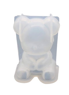 Buy motifa 3D Teddy Bear Silicone Mold - 3D Bear Epoxy Resin Mould - Silicone Animal Fondant Ice Cube Mold - Soap Candle Mold for Gummy, Chocolate, Candy, Cake Baking, Cupcake Topper Decoration DIY Craft in Egypt