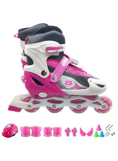 اشتري Adjustable Full Flash Roller Skates في السعودية