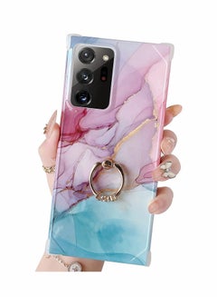 Buy For Samsung Galaxy Note 20 Ultra Case, with Ring Holder Diamond Rhinestone, Marble Cute Luxury, Scratch Resistant, Full Coverage, Delicate Touch Feeling, Ultra-thin Case (Pink) in UAE