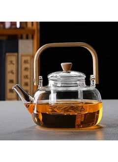 اشتري Glass Teapot With Glass Infuser,900ml/30oz Teapot With Strainer For Loose Tea,Stovetop Safe Tea Kettle في الامارات