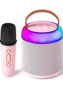 Buy Mini Karaoke Machine with Wireless Microphone for Kids Adults, Portable Bluetooth Speaker Toy for 2-12 Years Old Girls and Boys, Perfect for Birthday Gift and Home Party in Saudi Arabia