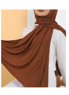 Buy Modern modal hijab, size 200x55 cm, brown in Egypt