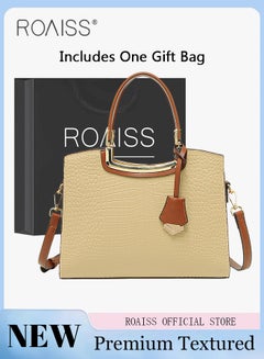 Buy High-end Texture Handbag for Women Exquisite Shoulder Bags with a Gift Bag Ladies Large Capacity Elegant Clutch Gift for Mom Wife Bridal Suitable for Anniversary Wedding and Birthday in UAE