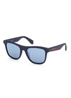 اشتري Unisex Mirrored Navigator Shape Plastic Sunglasses OR005792X53 - Lens Size: 53 Mm - Blue في الامارات