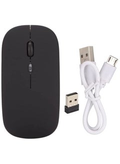 اشتري Ntech (2.4GHz) Dual Mode Bluetooth and Wireless Rechargeable Mouse For Acer Chromebook Tab-10 Bluetooth Wireless Mouse For Laptop /PC/Macbook/iPad pro/Computer/Tablet/Android في الامارات