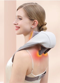 اشتري Mini Kneading Neck Massager Shoulder And Neck Hot Compress Massager Trapezius Massage Free Hands في الامارات