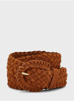 Buy Hanna Braided Leather Jeans Belt in UAE