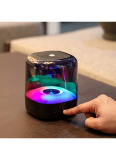 Buy Rechargeable Bluetooth Speaker, USB/TF Card, RGB Light, FM Radio, AUX Function, Built In Battery, 4 Modes RGB Lights in Saudi Arabia