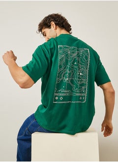 اشتري Oversized Premium Terry HD Back Print T-Shirt في السعودية