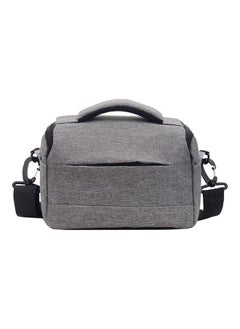 Buy Portable Breathable Zipper DSLR Shoulder Camera Bag Grey in UAE