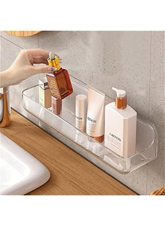 اشتري Acrylic Floating Shelves Wall Mounted Hanging Shelves Wall Shelf  for Toilet Bathroom Kitchen Bedroom في الامارات