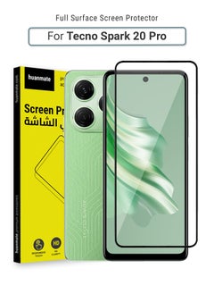 Buy Tecno Spark 20 Pro Screen Protector – Premium Edge to Edge Tempered Glass, High Transparency, Delicate Touch, Anti-Explosion, Smooth Arc Edges, Easy Installation in Saudi Arabia