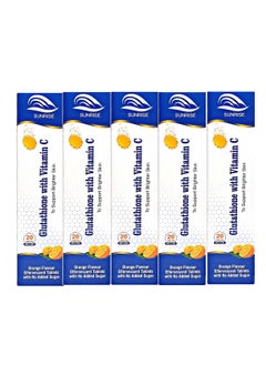 اشتري Glutathione 500mg With Vitamin C for Brighter Skin- 20 Effervescent Tablets | Pack of 5 في الامارات